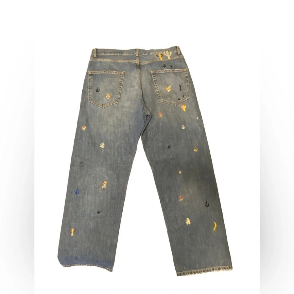 Nick Fouquet Uzzi Embroidered-motif Straight Leg Jeans - Picture 9 of 16